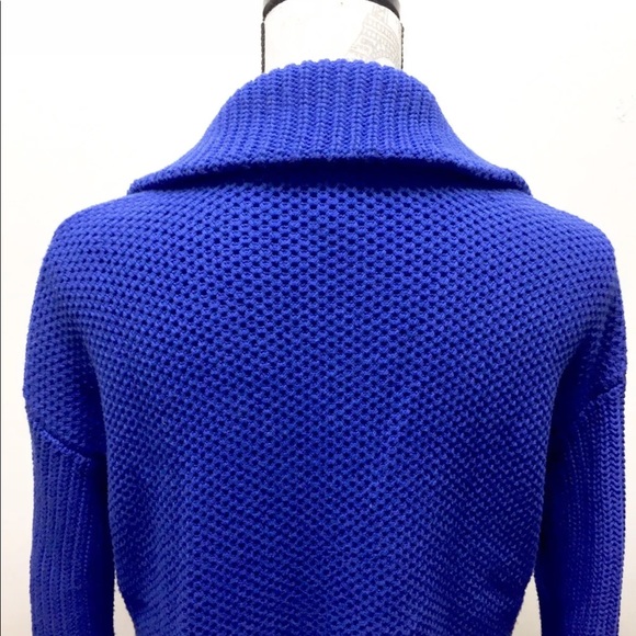 Ralph Lauren Women Pullover chunky knit Sweater V- Neck Blue Small - Picture 7 of 10